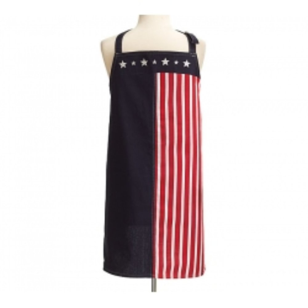 NWT Men's Patriotic American Stars and Stripes Apron